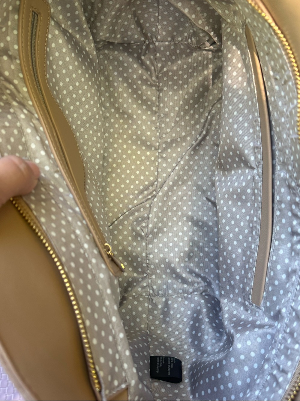 Ello Cora Taupe Structured Shoulder Bag — Polene Vibes—Sold Out Style - Picture 7 of 11